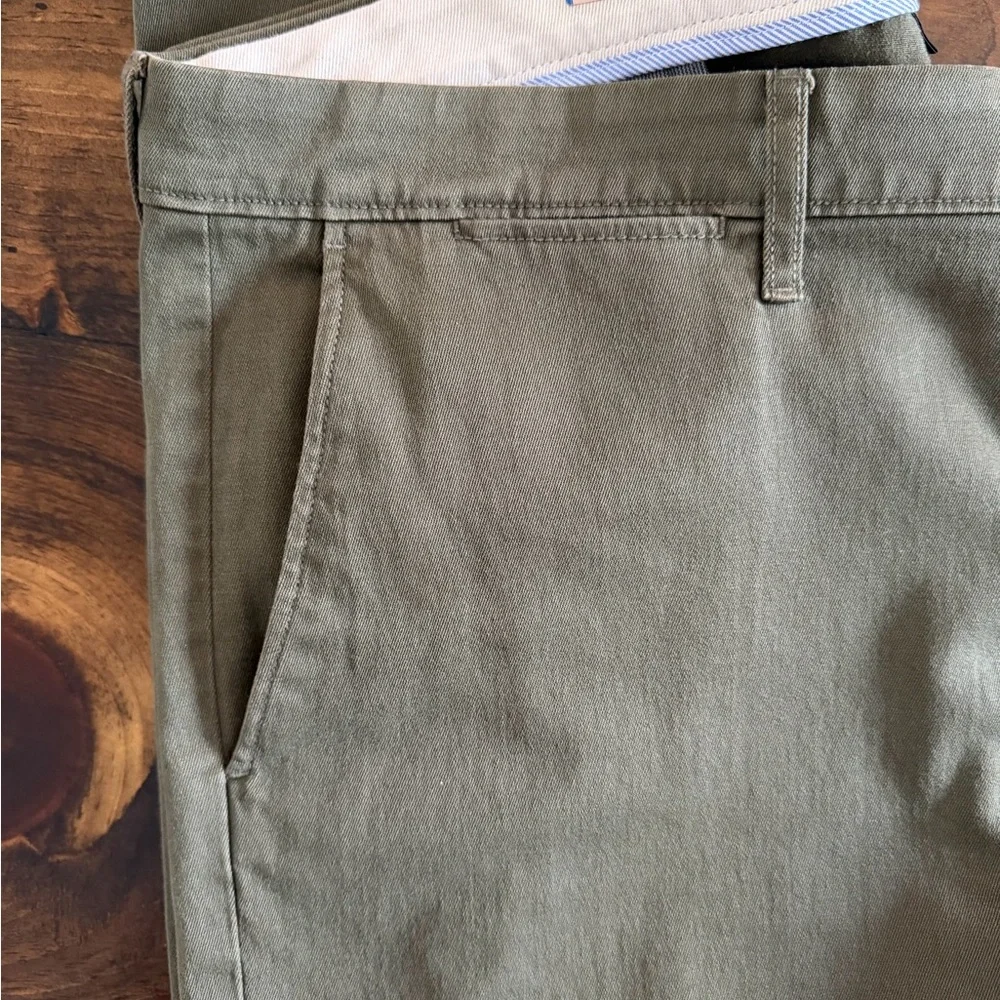 J. Crew 484 Slim Fit Stretch Chinos Olive 34x30